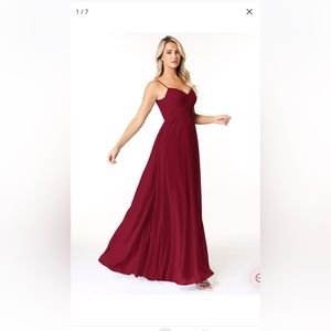 Azazie Bridesmaid Dress in Burgundy